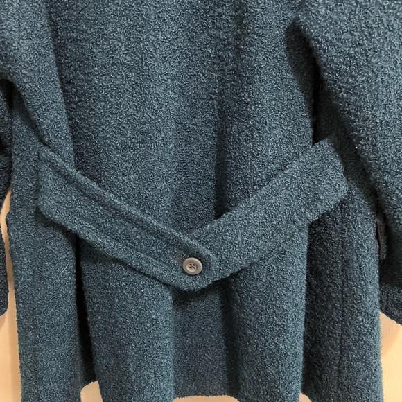 Utex Vintage winter coat popcorn material blue EUC. Sz 6 lined deep pockets - Picture 7 of 13